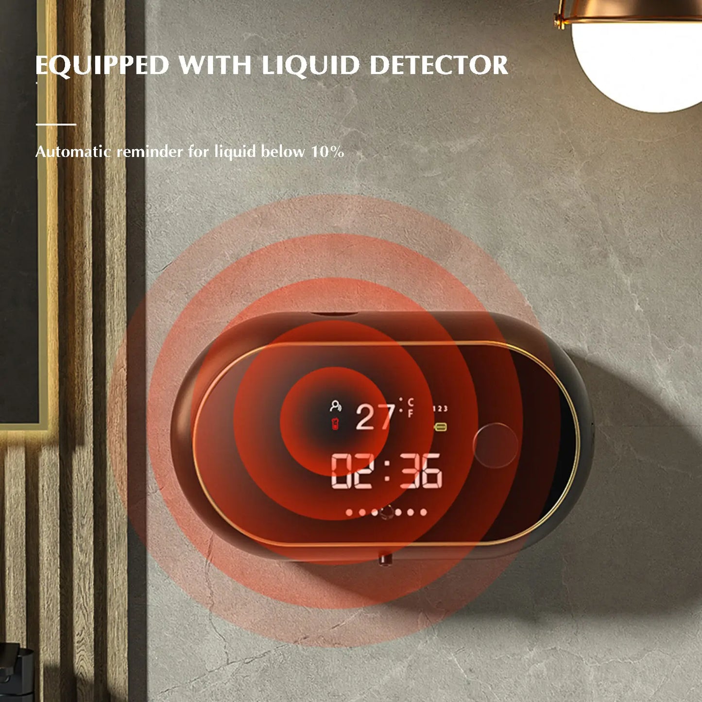 Automatic Soap Dispensers USB Charging Led Temperature Display Electric Infrared Sensor Wall Mount Foam Machine Liquid Dispens