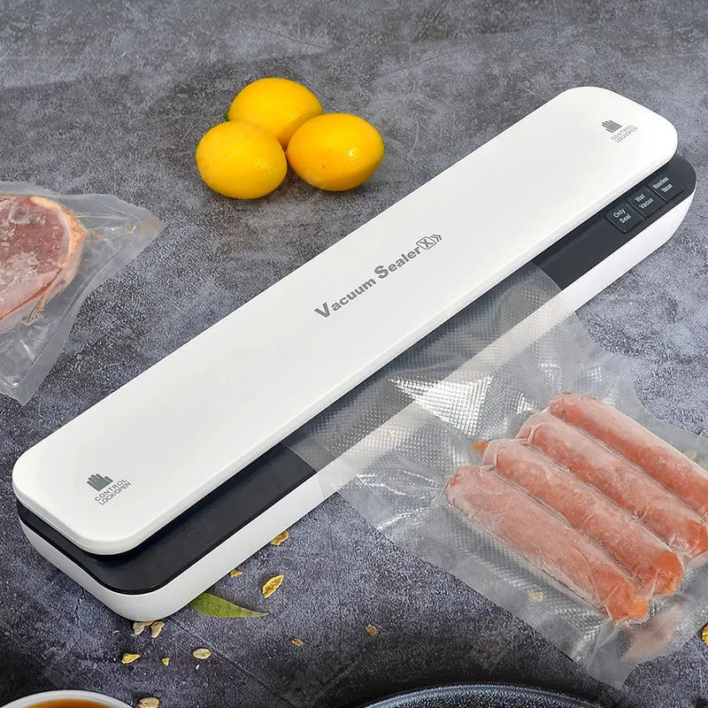 Dry Wet Vacuum Sealer Machine 110V 220V Automatic Household Kitchen Electric Food Vacuum Plastic Packaging Sealers Includ 20 bag