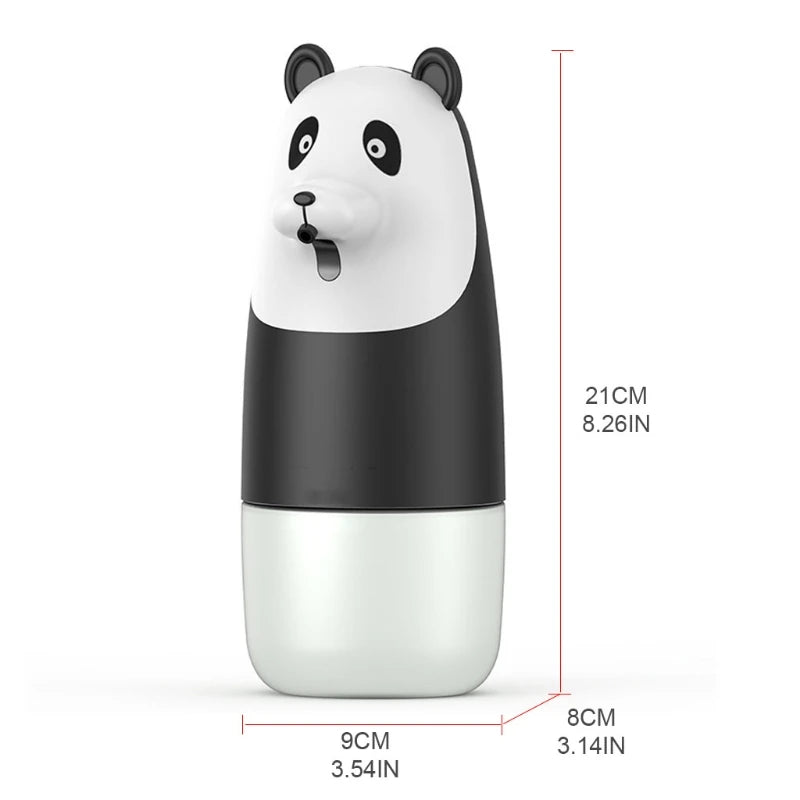 Automatic Touchless Infrared Soap Wash Sensor Panda Cartoon Liquid Foam Soap Dispenser for Office Home Hotel USB Charge
